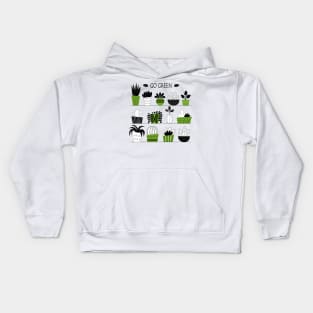 Go green Kids Hoodie